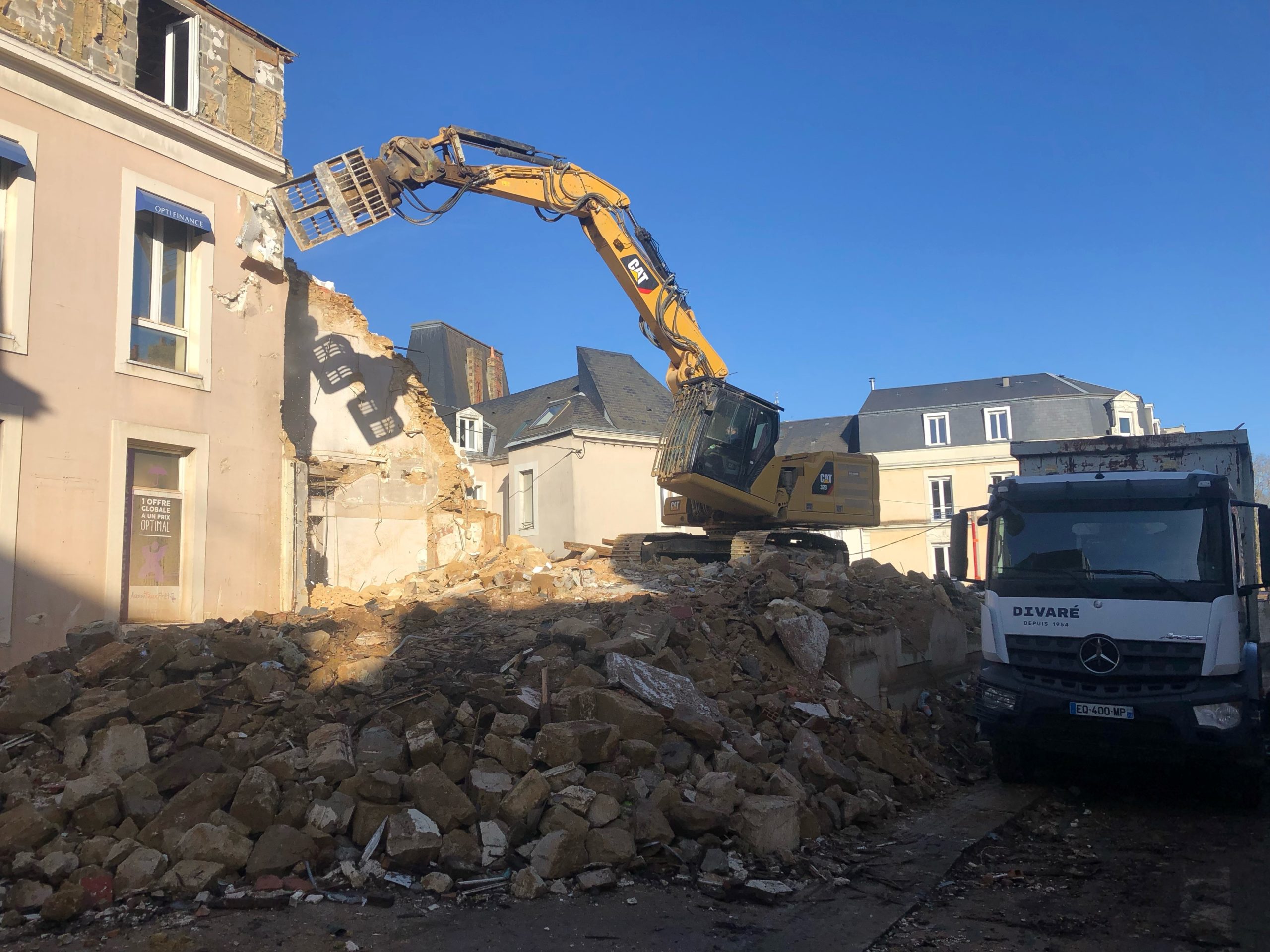 Démolition chantier Haute Couture Le Mans - Société Divaré